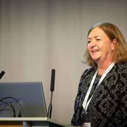 Professor Julie Fitzpatrick gives the final keynote speech of the day